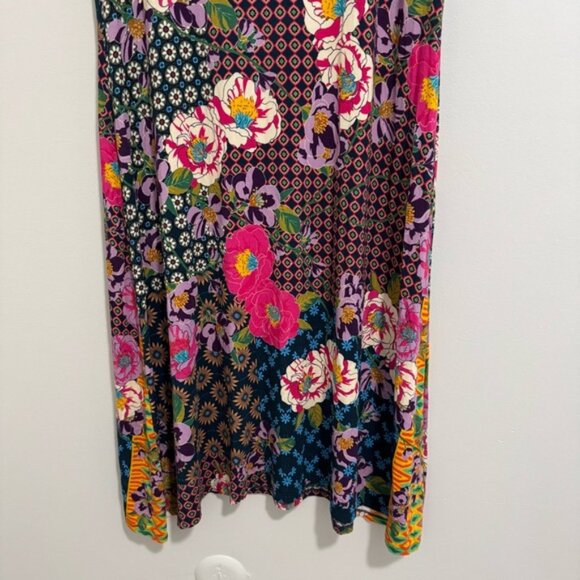 Johnny Was Bamboo Maggie Mixed Print Swing Dress - Picture 4 of 8